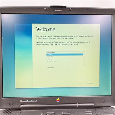 MACINTOSH POWERBOOK G3 LAPTOP & POWER CORD