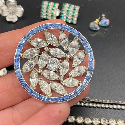 Vintage Silver Tone Jewelry Lot 