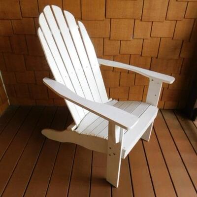 Wood Slat Adirondack Chair #1 of 2