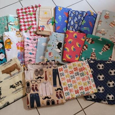 Lot 334: Assortment of FUN Children's Fabrics #1