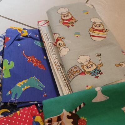 Lot 334: Assortment of FUN Children's Fabrics #1