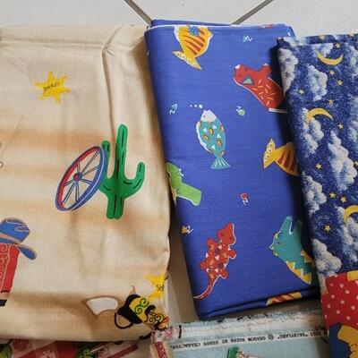Lot 334: Assortment of FUN Children's Fabrics #1