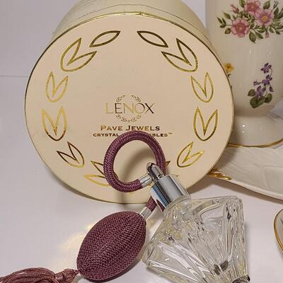 Lot 478: Lenox Pave Jewels Perfume and More 