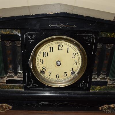 Black Antique Clock #384