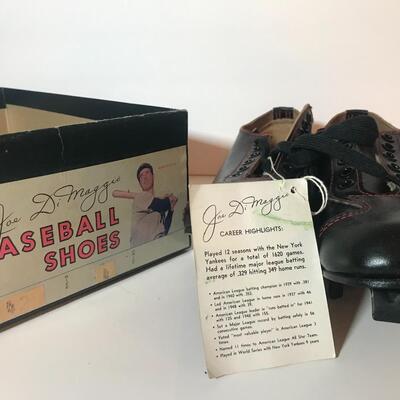 Lot 194:  Vintage Joe Di Maggio Baseball Shoes (New)