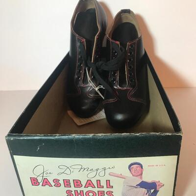 Lot 194:  Vintage Joe Di Maggio Baseball Shoes (New)