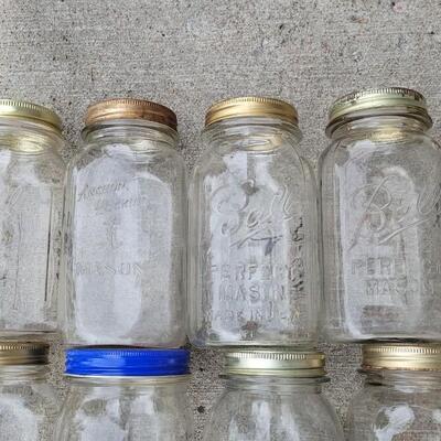 Lot 329: Assortment of (32) Vintage Quart Mason Jars