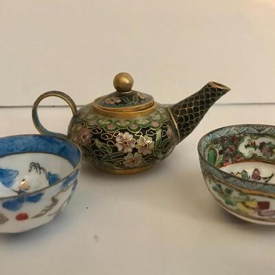 Lot 186: Cloisonne, Elephant Carved Bone and More Collectibles