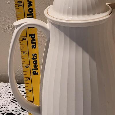 Lot 336: Vintage White Pitcher 