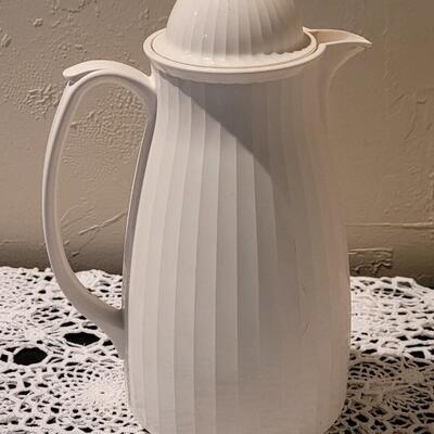Lot 336: Vintage White Pitcher 