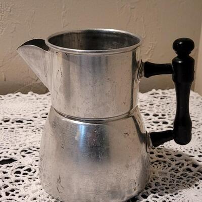 Lot 339: Vintage Aluminum Coffee Pot