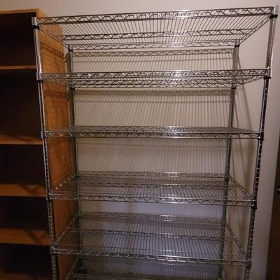 Lot 343: Metal Shelves on Casters