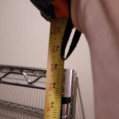 Lot 343: Metal Shelves on Casters