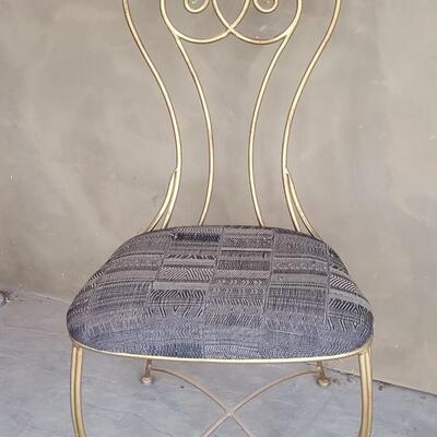 Lot 344: Vintage Heavy Brass Chair