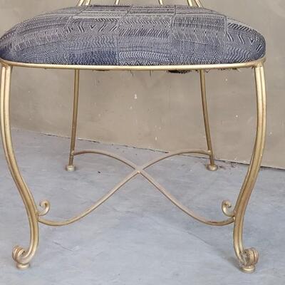 Lot 344: Vintage Heavy Brass Chair