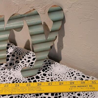 Lot 350: Metal Laundry Sign