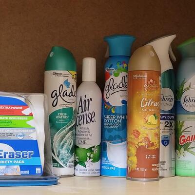 Lot 353: Air Freshners & Magic Erasers lot