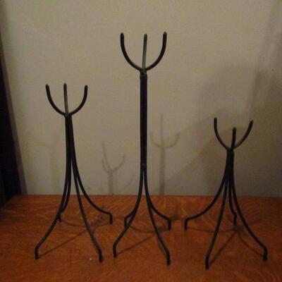 Wrought Metal Holders for Decorative Orbs/ Candles