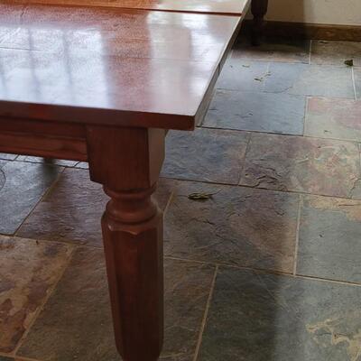 Lot 360: Cherry Wood Dining Table (has 3 total Leaves)