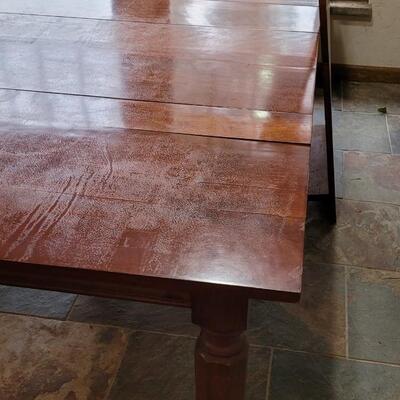 Lot 360: Cherry Wood Dining Table (has 3 total Leaves)