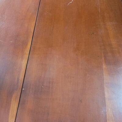 Lot 360: Cherry Wood Dining Table (has 3 total Leaves)