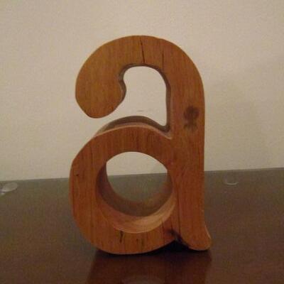 Decorative Wooden 'a'- Approx 6 1/2