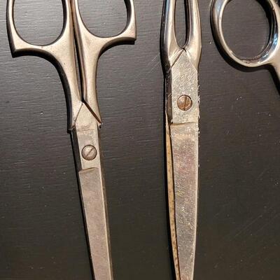 Lot 367: Silver Scissors Lot