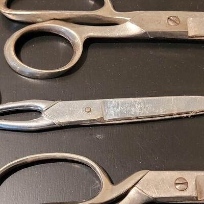 Lot 367: Silver Scissors Lot