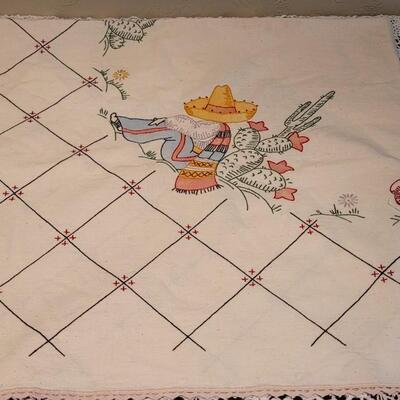 Lot 369: Vintage Southwest Tablecloth 