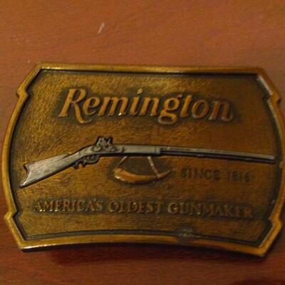 Remington Brass Belt Buckle