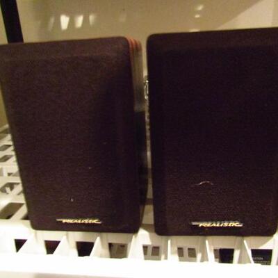 Pair of 'Realistic' Speakers (Black)