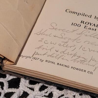 Lot 378: 1927 Any One Can Bake Cookbook with Handwritten Recipes 