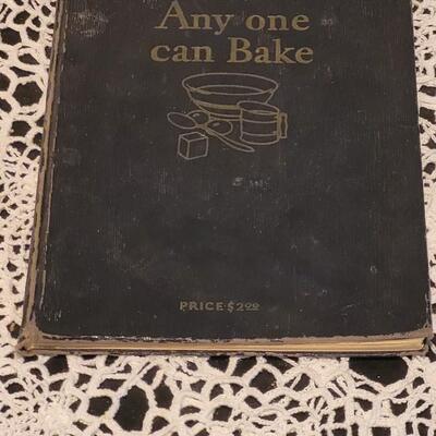 Lot 378: 1927 Any One Can Bake Cookbook with Handwritten Recipes 