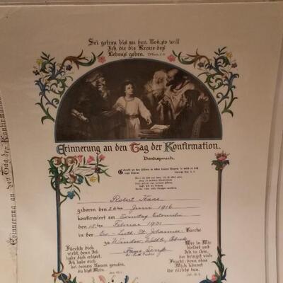 Lot 382: Antique Catholic Certificates