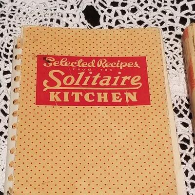 Lot 397: 1933 Meals Tested, Tasted and Approved Recipe Book and 1937 Solitaire Kitchen Recipes 