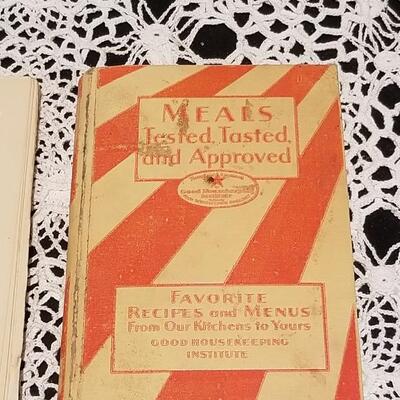 Lot 397: 1933 Meals Tested, Tasted and Approved Recipe Book and 1937 Solitaire Kitchen Recipes 