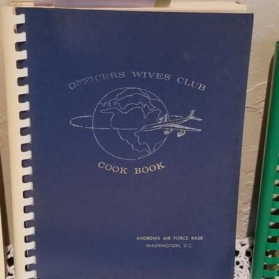 Lot 400: Vintage Community, Church and Officers Wives Club Air Force Cook Book Lot