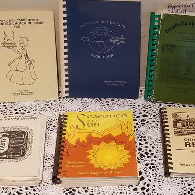 Lot 400: Vintage Community, Church and Officers Wives Club Air Force Cook Book Lot