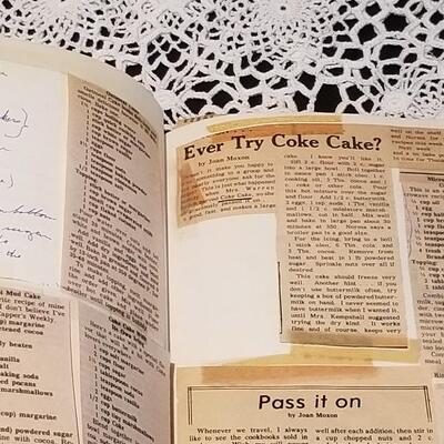 Lot 405: Antique/Vintage Handwritten and Collected Recipes Book