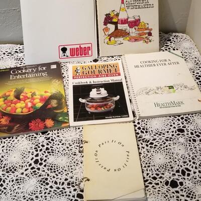 Lot 417: Cookbook Lot- with WEBER Grill Cookbook lot