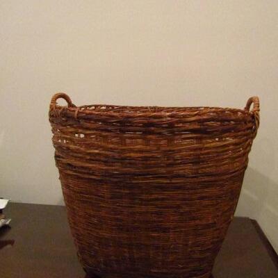 Large Woven Basket- Approx 19 1/2