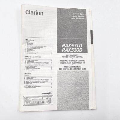 CLARION CAR STEREO & CD DISC CHANGER