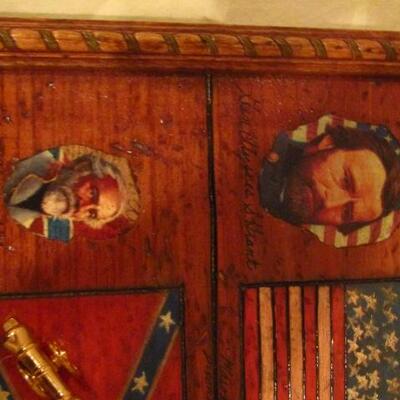 Civil War Themed Cribbage Board