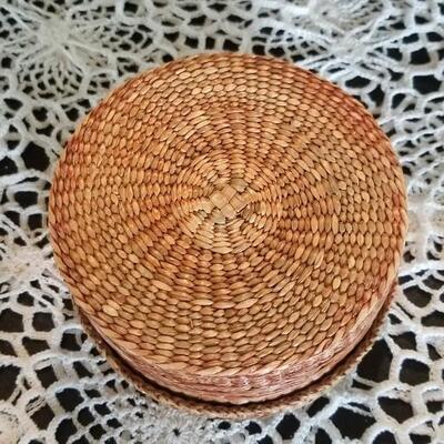 Lot 430: Native American Basket with Lid