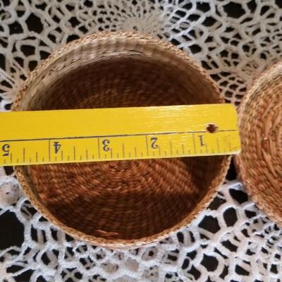 Lot 430: Native American Basket with Lid