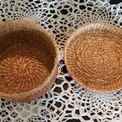 Lot 430: Native American Basket with Lid