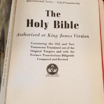 Lot 432: Antique Universal HOLY BIBLE with Gold Edge Pages and Soft Leather Cover