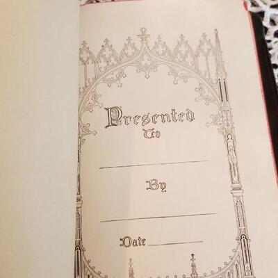 Lot 432: Antique Universal HOLY BIBLE with Gold Edge Pages and Soft Leather Cover