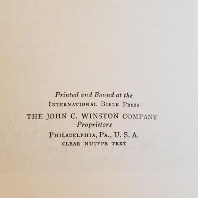 Lot 432: Antique Universal HOLY BIBLE with Gold Edge Pages and Soft Leather Cover