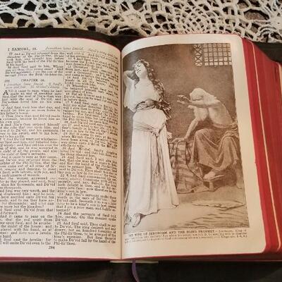 Lot 432: Antique Universal HOLY BIBLE with Gold Edge Pages and Soft Leather Cover